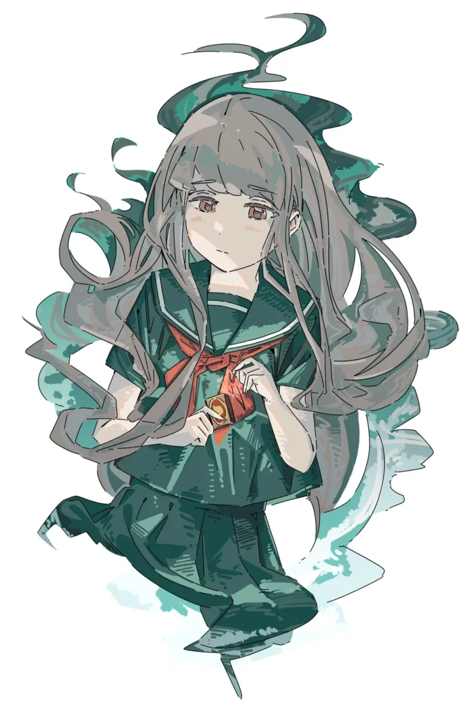 マッチに火つける女の子のイラスト