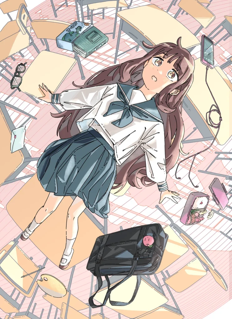 「鏑矢」教室で浮遊する女の子